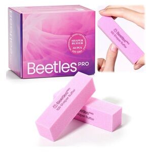 Beetles Pro Pink Nail Buffer Block